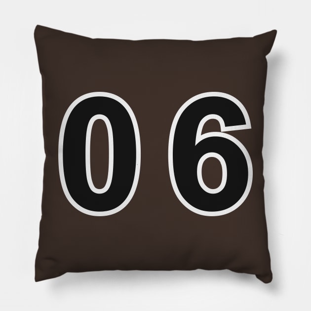 number 6 Pillow by Kopandavil