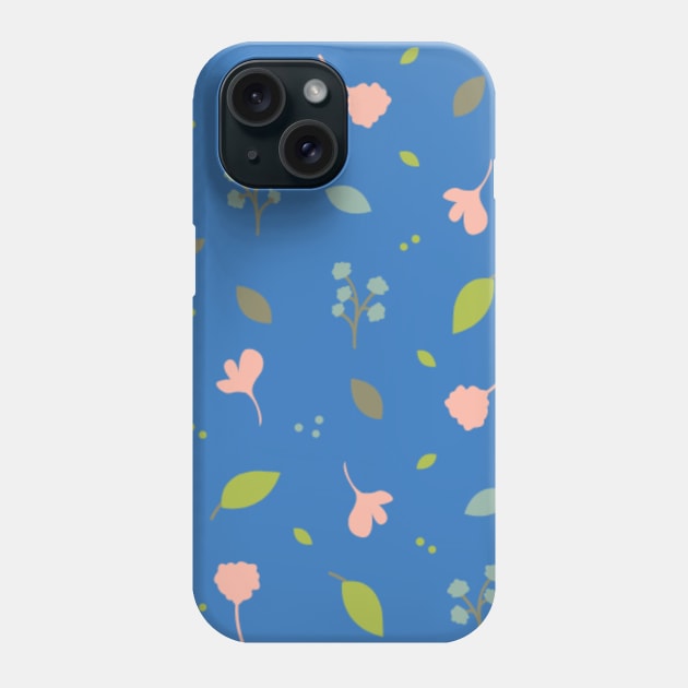 Flowerette in blueberry Phone Case by Shineyarts