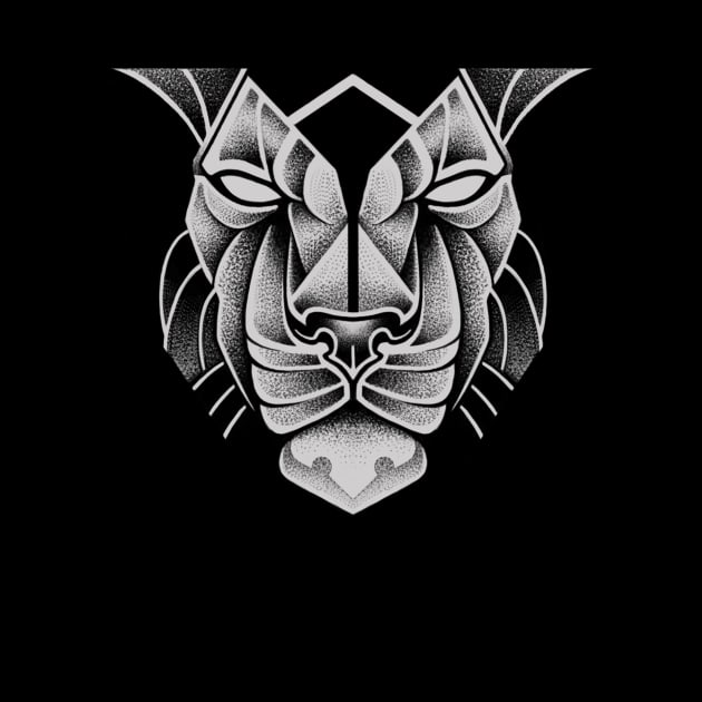 lion black by Sovey_tattoo