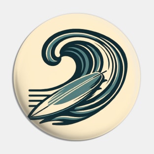 Vintage Surfboard Pin