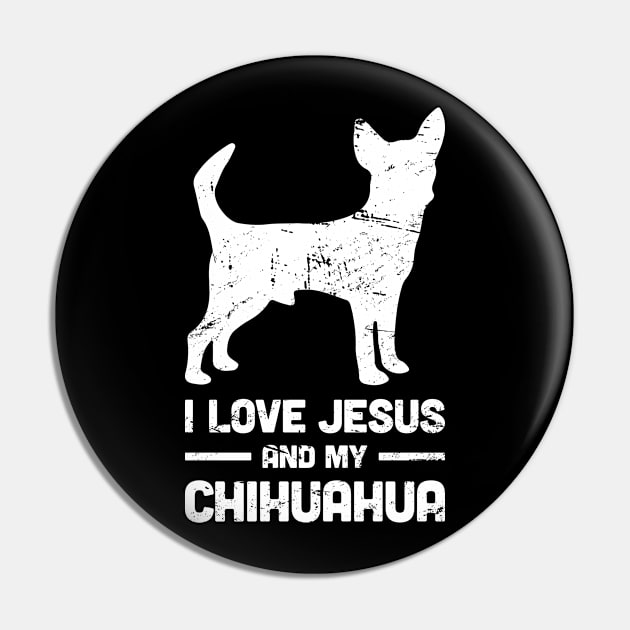 Chihuahua - Funny Jesus Christian Dog Pin by MeatMan