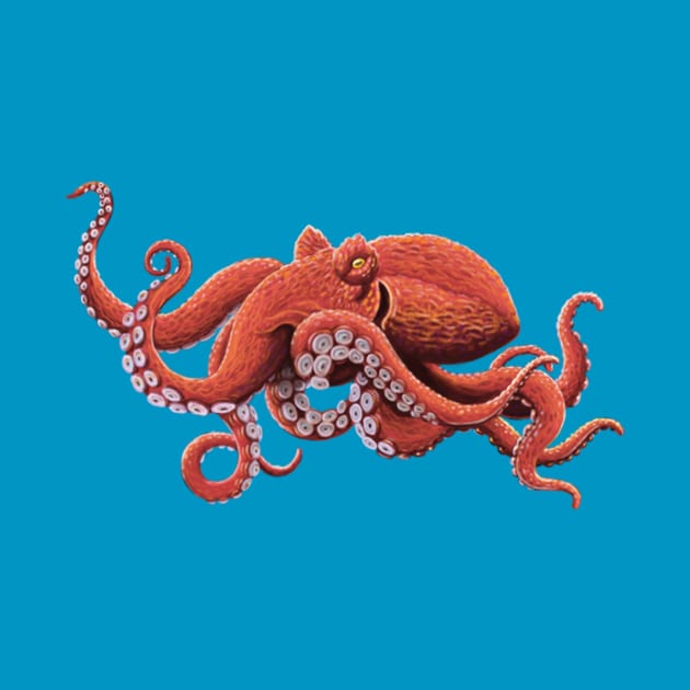 Giant Pacific Octopus by Hell Creek Studios