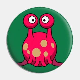 Funny Little Roundy Alien Pin