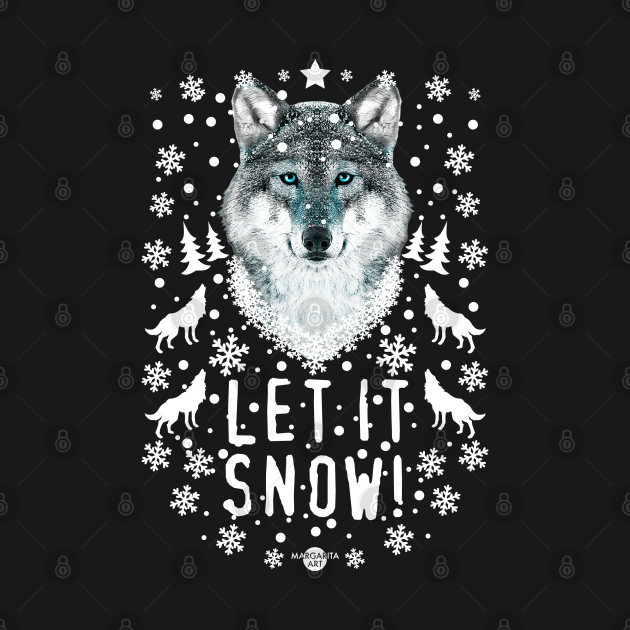 Disover 45 Wolf Let it SNOW - Wolf Pack - T-Shirt