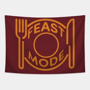 Feast Mode - Orange Tapestry