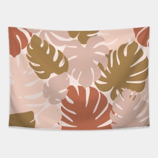 Abstract floral seamless pattern. Monstera leaves. Tapestry