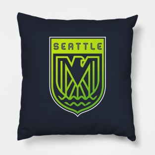 Modern Seattle Seahawks Football team Emblem Pillow