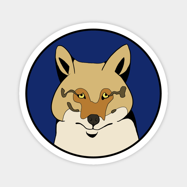Funny Animal Graphic Design - Sad Fox Magnet by Animals in Design