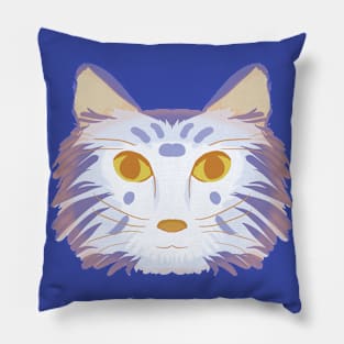 Cat Head Design Version 2 (mute colors) Pillow