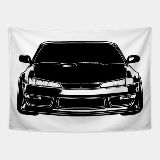 Nissan Silvia S14 Sketch Art Tapestry