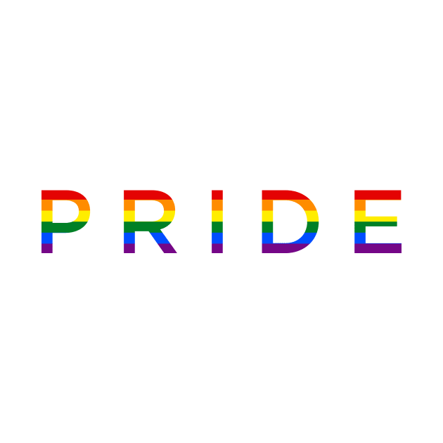 Pride LGTBIQ+ community lettering symbol by Drumsartco