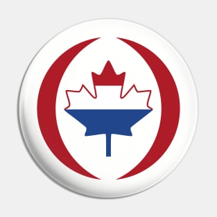 Dutch Canadian Multinational Patriot Flag Series Pin