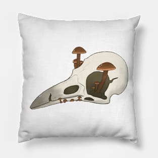 Raven Skull Pillow