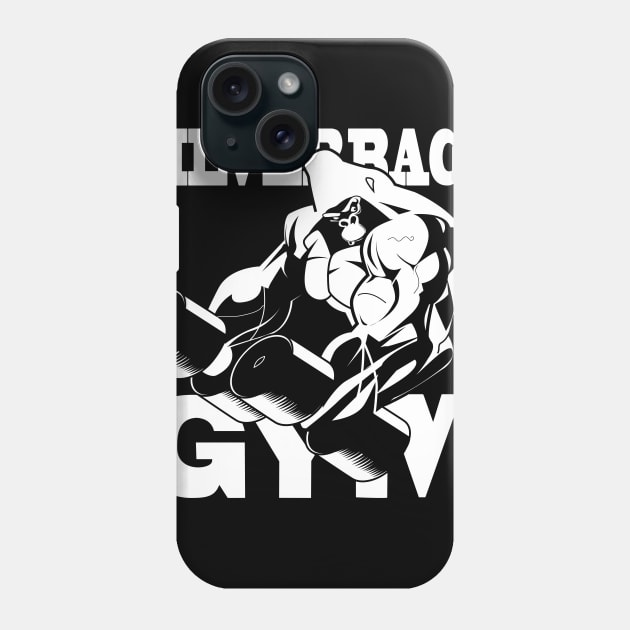 Silverback Gym Phone Case by Spikeani