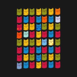 Cats Pattern T-Shirt