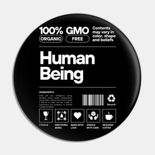 Human Being Label Pin