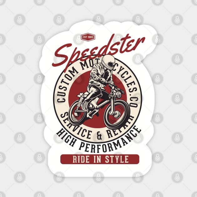 Speedster Custom Motorcycles Magnet by funkymonkeytees