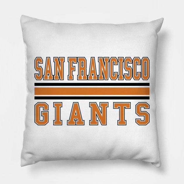 San Francisco Giants Baseball Pillow by Cemploex_Art