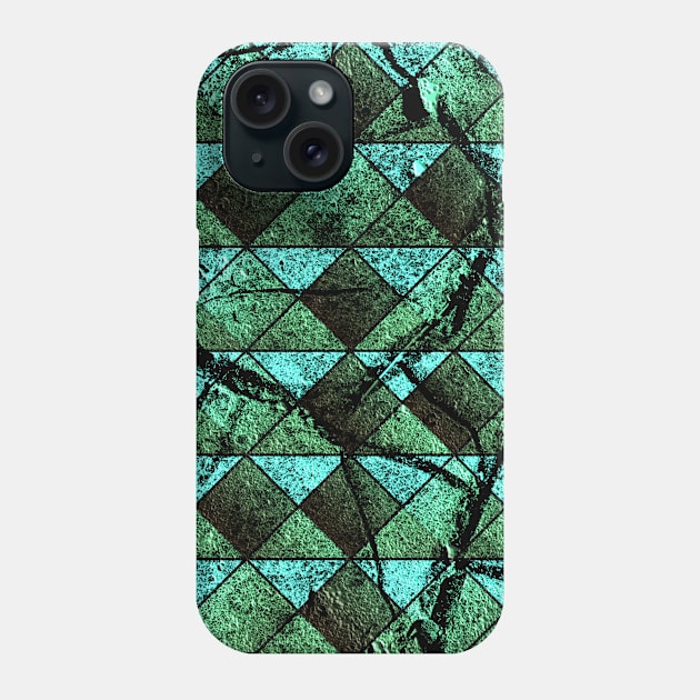 Distressed geometric pattern Phone Case by Gaspar Avila