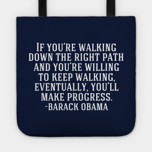 Political Progress Inspirational Progressive Quote Tote