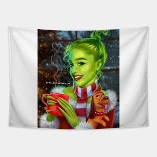 Grinch fan art Tapestry