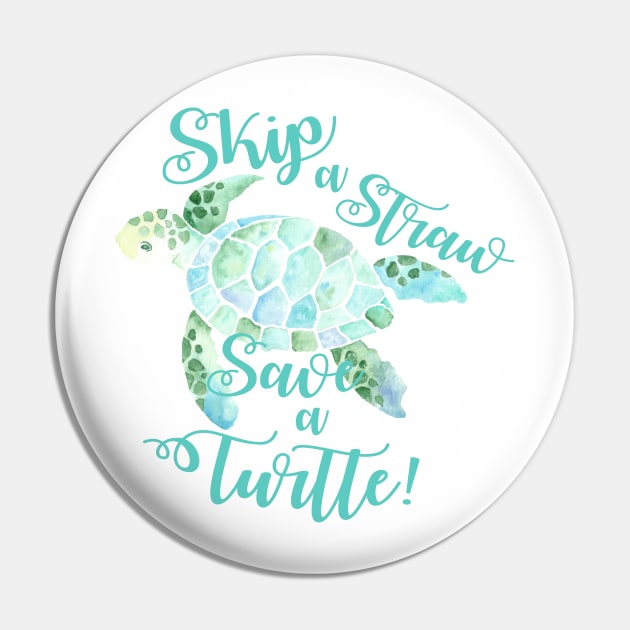 Skip a straw save a turtle #ClimateActionTP Pin by ApricotBlossomDesign