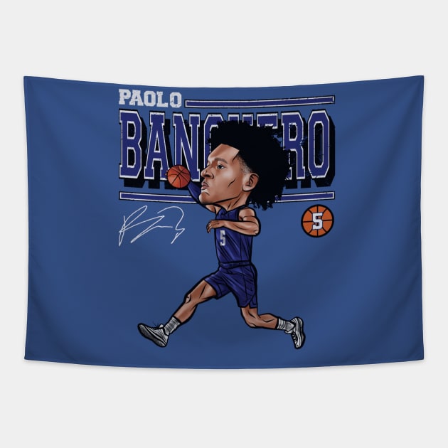 Paolo Banchero Orlando Cartoon Tapestry by danlintonpro