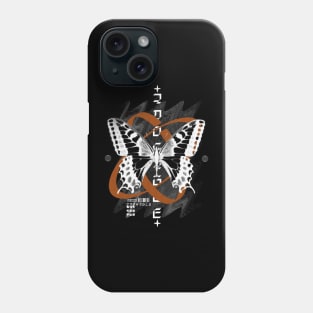 orange butterfly Phone Case