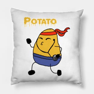 potatoes and fried potatoes. Pillow