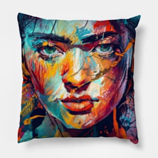 woman portrait Pillow