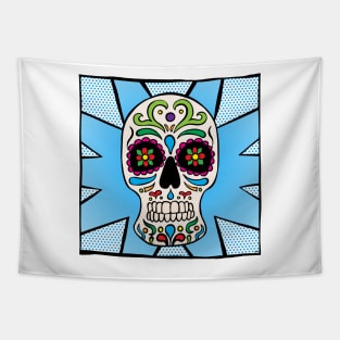 Sugar Skull - Blue Tapestry