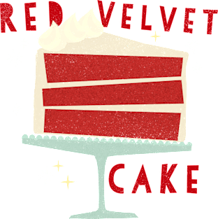 All American Classic Red Velvet Cake Magnet