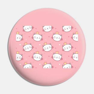 cute princess cats pattern Pin