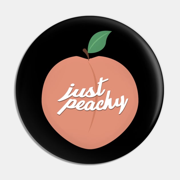 Just Peachy A Tumbler Quote With Aesthetic Art For Good-Vibes Pin by mangobanana