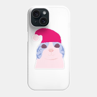 Funny Cat Meme Pixel art Christmas Phone Case