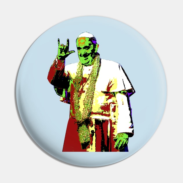 Rock Pop Pope Superstar Pin by Ednathum