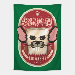 Bag Rat Beer Tapestry