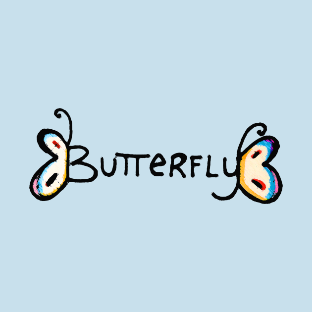 Butterfly Typography by Girona