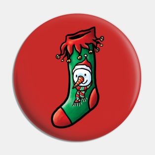 frosty stocking Pin