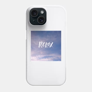 Relax - relaxing blue sky print Phone Case