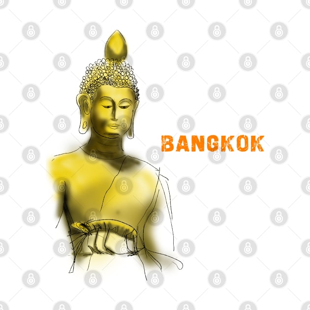 Giant Buddha Statue In Bangkok by PreeTee 