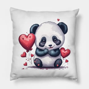 Minimal Cute Baby Panda Pillow