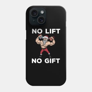 Workout Lifting Lifter Santa Claus Gym Christmas Fitness Phone Case