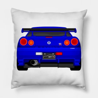 GTR R34 DARK-BLUE Pillow