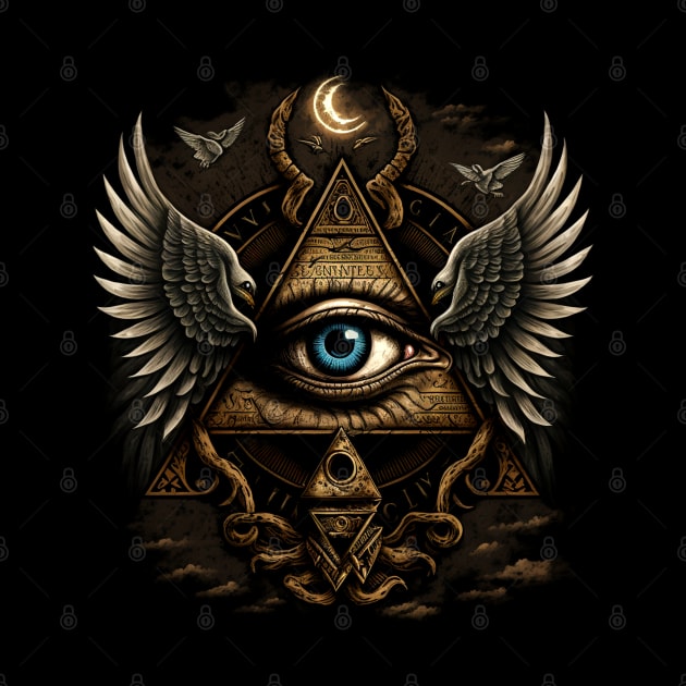 illuminati-inspired, eye by Buff Geeks Art