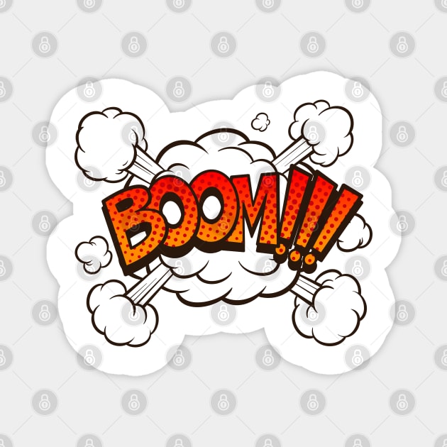 Boom! - Comic Book Funny Sound Effects Magnet by PosterpartyCo