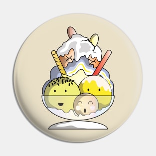 Don't Worry Eat Ice Cream Pin