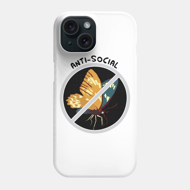 Anti-Social Social Club : Anti-Social Butterfly Edition Phone Case by Crafting Yellow