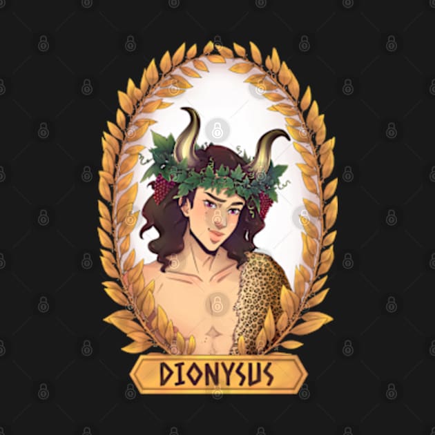 Dionysus Olympian God Greek Mythology by Tati Seol