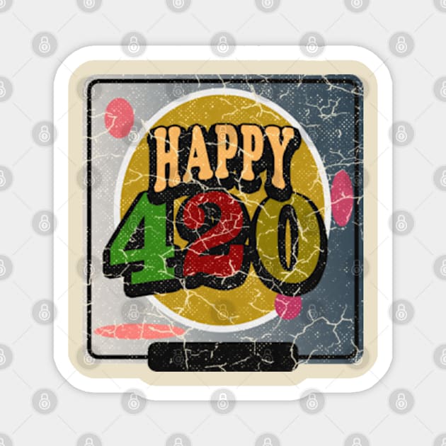 april 20th - happy 420 marijuana leaf Magnet by Rohimydesignsoncolor